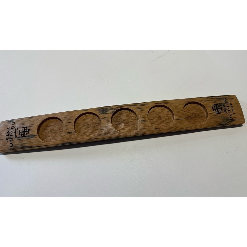 Codigo 1530 Tequilla Wood Stave Wooden Flight‎ Tray 5 Shots - Picture 3 of 7